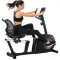 Manual Magnetic Recumbent Exercise Bike with 8 Levels of Resistance 3KG Flywheel