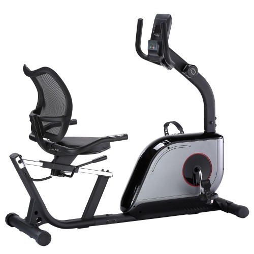 Recumbent Exercise Bike LCD Display Home Use Magnetic Spinning Portable High Quality Belt Drive