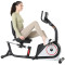 Indoor Home Use Recumbent Exercise Bike with LCD Monitor Steel Frame Unisex