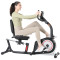Indoor Home Use Recumbent Exercise Bike with LCD Monitor Steel Frame Unisex