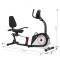Indoor Home Use Recumbent Exercise Bike with LCD Monitor Steel Frame Unisex