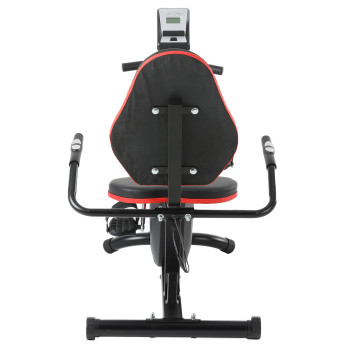 Recumbent Exercise Bike with Magnetic Resistance and LCD Display