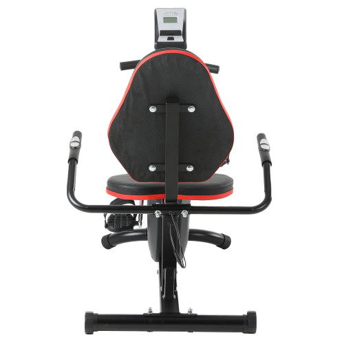 Recumbent Exercise Bike with Magnetic Resistance and LCD Display