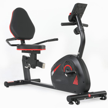 Home Recumbent Bike Steel Frame for Fitness Magnetic Resistance