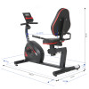 Home Recumbent Bike Steel Frame for Fitness Magnetic Resistance
