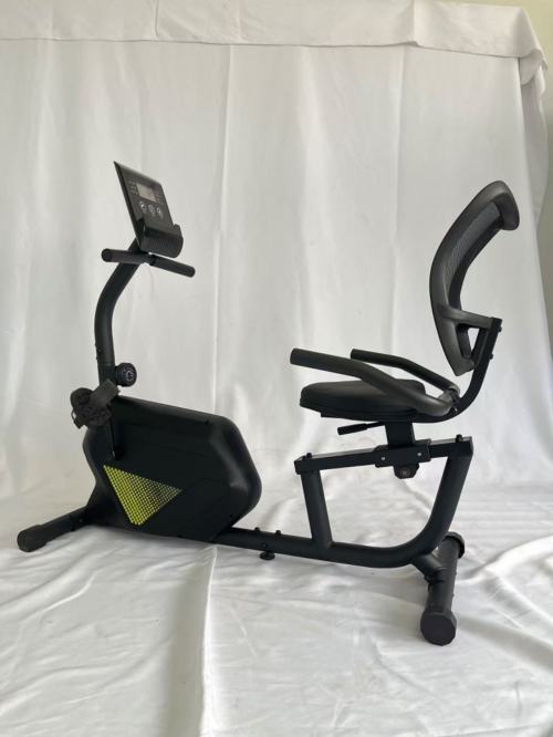Recumbent Horizontal Indoor Home Exercise Bike LCD Display