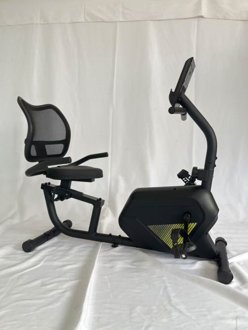 Recumbent Horizontal Indoor Home Exercise Bike LCD Display