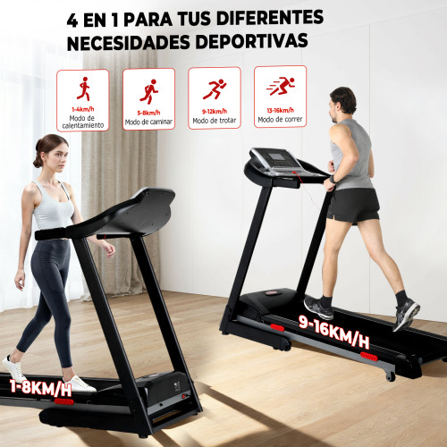 1-16km/h High Speed Fit Body Strong Treadmill Running Machine with 3.0HP Motor Power