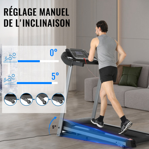 Adjustable Compact Home Use Multi-function Electric Treadmill with LED Display
