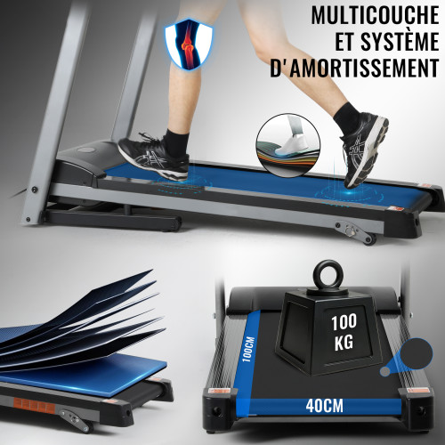 Adjustable Compact Home Use Multi-function Electric Treadmill with LED Display