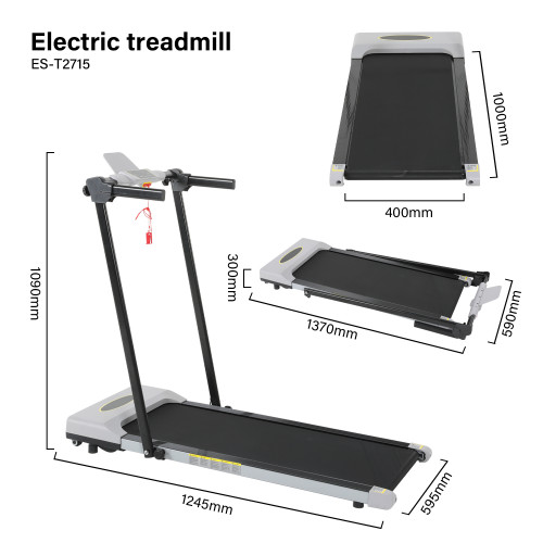 Electric Home Fitness Treadmill LED LCD Screen Foldable Walking Machine