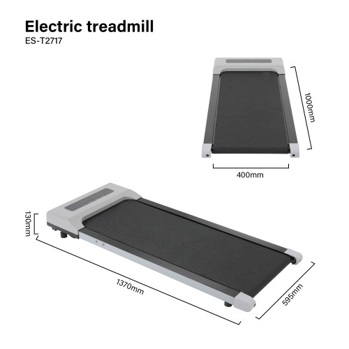 Portable Electric Motorized Gym Exercise Treadmill Mini Flat Running Under Desk Walking Pad