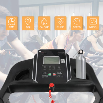 Home Use Electric Treadmill with LED Screen 100kg Capacity Foldable Design
