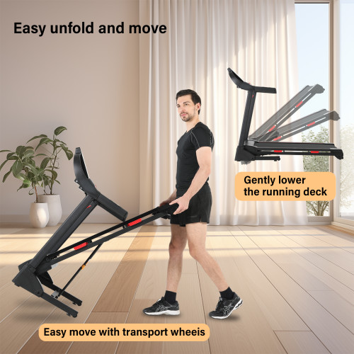 Multifunctional Foldable Home Treadmill with DC Motor-Exercise & Fitness Equipment on Sale