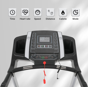 Indoor Home Gym Electric Foldable Treadmill with LCD Screen 16km/h Speed
