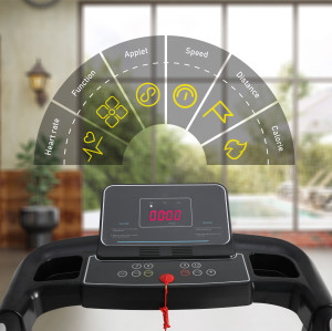Good Quality Home Use Foldable Electric Treadmill with LCD Screen and 1.5HP Motor