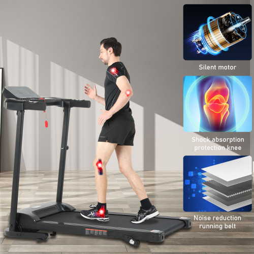 Good Quality Home Use Foldable Electric Treadmill with LCD Screen and 1.5HP Motor