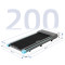 Portable Electric Treadmill with 2.0HP Motor 1-6km/h Speed Home Use Walking Pad Under-Desk Running Machine LED Screen