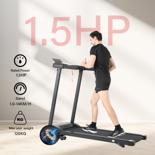 Home Use 1.5HP DC Treadmill Rated Power for Efficient Workouts