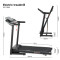 Folding Steel Electric Treadmill with LED Screen and Multi-Function Portable for Home Use