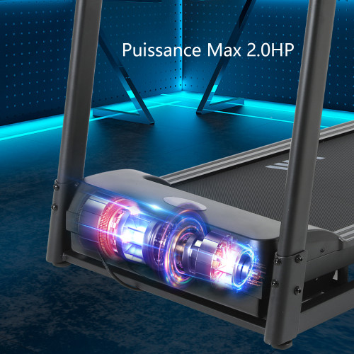Folding Steel Electric Treadmill with LED Screen and Multi-Function Portable for Home Use