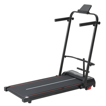 Foldable Electric Treadmill for Home Cardio Exercise Steel Frame LED Display