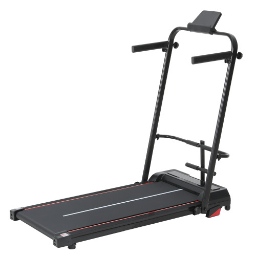 Foldable Electric Treadmill for Home Cardio Exercise Steel Frame LED Display