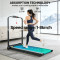 Electric Motorized Foldable Mini Under Desk Treadmill 2.0HP Motor LCD Display 1-8km/h Speed Range