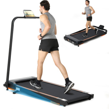 Home Fitness Folded Fitness Treadmill with LED Display for Body Building and Calorie Tracking