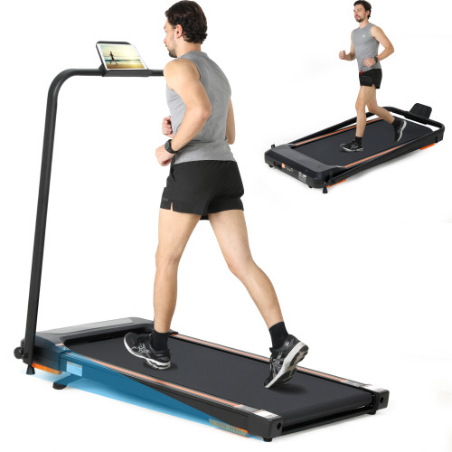 Home Fitness Folded Fitness Treadmill with LED Display for Body Building and Calorie Tracking