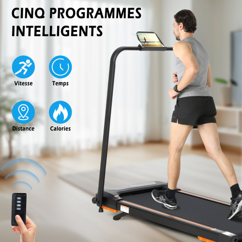 Home Fitness Folded Fitness Treadmill with LED Display for Body Building and Calorie Tracking