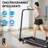 Home Fitness Folded Fitness Treadmill with LED Display for Body Building and Calorie Tracking