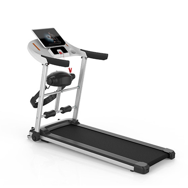 Folding Electric Treadmill for Home Use LCD Screen Running Machine With Handheld Heart Rate Test