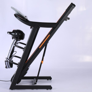 Electric Foldable Portable Exercise Treadmill with Manual Incline and 120kg Capacity