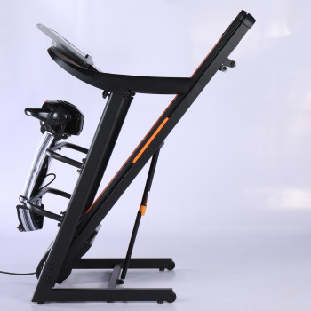 Electric Foldable Portable Exercise Treadmill with Manual Incline and 120kg Capacity