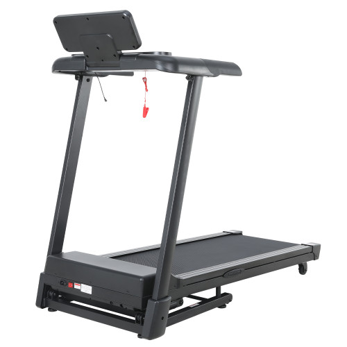 Foldable Portable Electric Treadmill with LCD Screen 120kg Capacity for Body Building Running