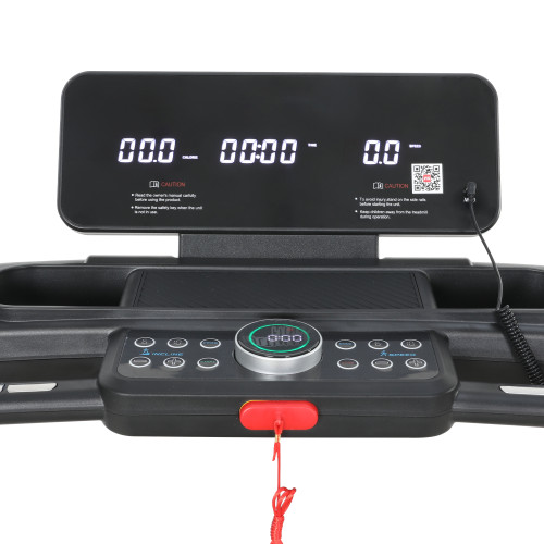 Foldable Portable Electric Treadmill with LCD Screen 120kg Capacity for Body Building Running