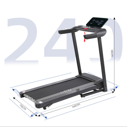 High Quality Foldable Portable Manual Incline Treadmill with Electric Motor LCD Display