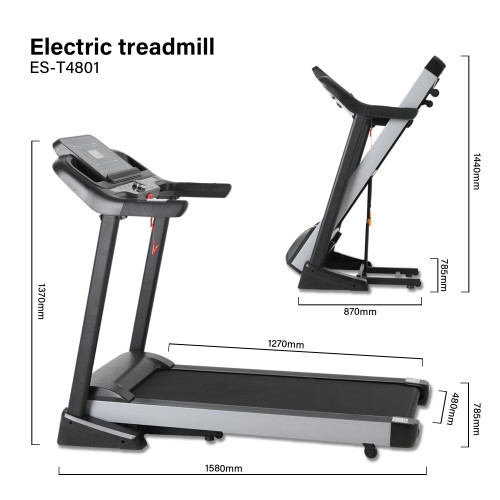 New Design Electric Portable Foldable Cardio Training Gym Running Machine 3.0HP Motor Power Treadmill