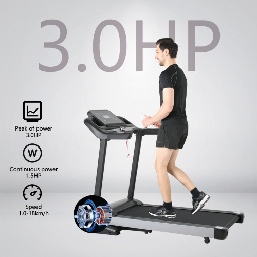 New Design Electric Portable Foldable Cardio Training Gym Running Machine 3.0HP Motor Power Treadmill