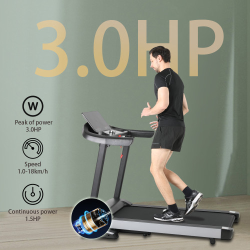 High Quality Portable Foldable Electric LCD Screen Motorized Auto Incline Steel Treadmill