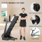 High Quality Portable Foldable Electric LCD Screen Motorized Auto Incline Steel Treadmill