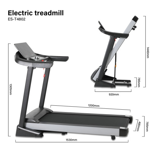 High Quality Portable Foldable Electric LCD Screen Motorized Auto Incline Steel Treadmill