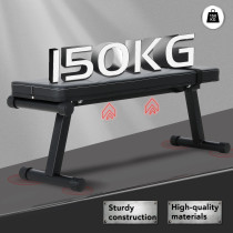 Dumbbell Flat Steel Bench Weight Lifting Foldable Adjustable Portable Bench