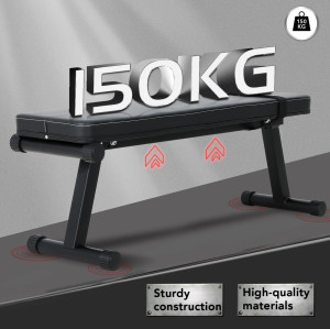 Dumbbell Flat Steel Bench Weight Lifting Foldable Adjustable Portable Bench