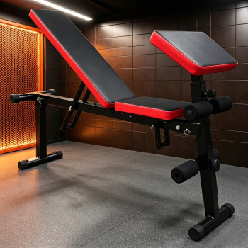 Home Gym Adjustable Steel Foldable Bench for Multi-Function Total Body Workout Training