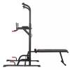 Multifunction Fitness Weight Dip Pull up bar Station with Sit up Bench