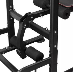 Multifunction Fitness Weight Dip Pull up bar Station with Sit up Bench