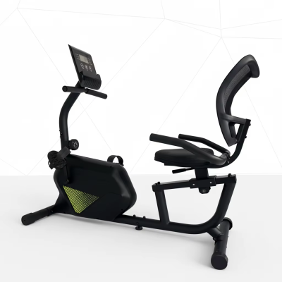 Recumbent Horizontal Indoor Home Exercise Bike LCD Display