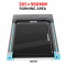 Portable Electric Treadmill with 2.0HP Motor 1-6km/h Speed Home Use Walking Pad Under-Desk Running Machine LED Screen